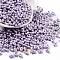 Spray Painted Opaque Acrylic Beads, Peanut, Plum, 6.5x4x3mm, Hole: 1.2mm, about 10000pcs/500g