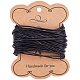 PH PandaHall 1.5mm 11 Yards Round Cowhide Leather Cord Thread Leather Strips String for Bracelet Necklace Beading Jewelry Making WL-PH0004-06-1