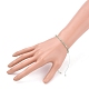 Bracelet de perles tressées en cordon de nylon ajustable BJEW-JB05683-02-5