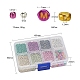 Metallic-Farben Stil Perlen DIY Schmuckherstellung Finding Kit DIY-YW0004-56-3