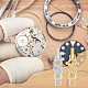 Dicosmétique 10 pièces 2 couleurs fermoirs de bracelet de montre en zircone cubique fermoir déployant cz fermoirs de bracelet de montre fermoir d'extension déployable en strass fermoir de bracelets en or platine pour la fabrication de bijoux réparation de montre ZIRC-DC0001-08-7