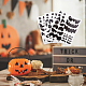 Adesivi decorativi faccia di zucca di halloween STIC-WH0005-01-5