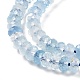 Chapelets de perles en aigue-marine naturelle G-H278-01-4