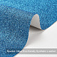 スパンコールイミテーションレザー生地  衣類用アクセサリー  ブルー  135x30x0.08cm DIY-WH0221-26C-4