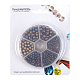 PH PandaHall 1150pcs 5 Sizes Smooth Spacer Beads Antique Bronze Tiny Spacer Beads Loose Beads for Jewelry Making Supplies(2.4mm KK-PH0036-61AB-8