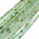 Brins naturels de perles de chrysoprase G-E411-42-4mm-1