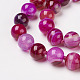 Natural Dyed Agate Beads Necklaces NJEW-F139-12mm-16-2