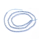 Chapelets de perles en verre électroplaqué EGLA-F149-PL-01-4