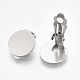 Accessoires de boucles d'oreilles clips à vis en 304 acier inoxydable STAS-T045-33D-P-3