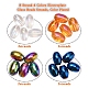 8 Strand 4 Colors Electroplate Glass Beads Strands EGLA-YW0001-37-2