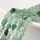 Filamenti naturali verdi quarzo fragola perline G-M347-10-1