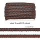 BENECREAT 15 Yard Faux Leather Braid Trims Coconut Brown Flat Braid Strap Trim Lace Ribbon for Home Decor DIY Sewing Craft WL-WH0003-02-2