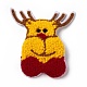 Fermagli per capelli a scatto in stoffa con renna/cervo di Natale PHAR-G003-16-1