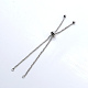 Fabbricazione di braccialetti con cursore in acciaio inossidabile regolabile 201 STAS-S105-JN646-1-1