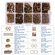 Pandahall elite 1 caja / 440 piezas conjuntos de fornituras de joyería FIND-PH0005-01AB-2