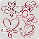 Modello di decorazione con stencil a cuore infinito di benecreat DIY-WH0172-983-1