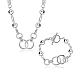 Trendy Silver Plated Brass Bridal Party Jewelry Sets SJEW-BB08957-1