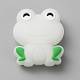 Светящиеся пищевые экологически чистые силиконовые бусины в виде лягушки SIL-WH0003-12F-1