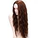 女性のための長いかつ巻き毛のかつら  合成かつら  高温かつら  ココナッツブラウン  30インチ（77cm） OHAR-D007-03C-4