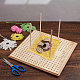CHGCRAFT Handmade Wooden Blocking Board Granny Squares Blanket Crochet Blocking Boards Knitting Boards with Pins for Knitting Crochet 330x325x17.5mm DIY-CA0004-76-4