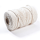 Benecreat 5mmx100m 4 hilos de algodón cordón 100% natural hecho a mano macramé cuerda de algodón para colgar en la pared colgador de plantas OCOR-BC0011-D-01-5