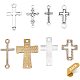 PandaHall Elite about 32pcs Cross Pendants Collection - Antique Bronze Silver Sword Holy Angel Jesus Peace Cross Crucifix Metal Charms for Jewelry Making DIY Findings TIBEP-PH0005-04-5