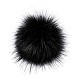 Pom pom moelleux couture boutons-pression accessoires SNAP-TA0001-01G-1