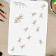Fingerinspire pochoir de fourmis traînantes 11.7x8.3 pouce évider colonie de fourmis pochoirs de dessin réutilisable en plastique thème animal pochoir coloriage modèle décoratif pour album de bricolage DIY-WH0396-0136-3