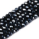 Chapelets de perles en verre électroplaqué&nbsp;EGLA-A034-P4mm-A29-1