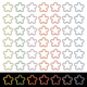 Pandahall elite 112 pz 7 colori pendenti acrilici luminosi trasparenti TACR-PH0001-55-1