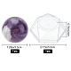 Craspire 2pcs 2 style boule de cristal d'améthyste naturelle DJEW-CP0001-09-2