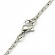 Trendy Unisex 304 Stainless Steel Box Chain Necklaces X-NJEW-L043-01P-3
