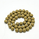 Electroplate Natural Lava Rock Beads Strands G-T058-03G-2