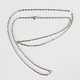 304 Stainless Steel Cable Chain Necklace Making STAS-P045-05P-2