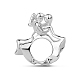 TINYSAND 925 Sterling Silver First Dance Charm European Beads TS-C-007-1