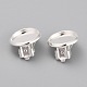 304 Stainless Steel Clip-on Earring Setting STAS-L244-50B-S-2