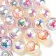 30pcs perles acryliques irisées arc-en-ciel placage uv PACR-CJ0001-23-1