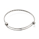 Не тускнеющие браслеты из нержавеющей стали 304 для женщин BJEW-M233-01P-2