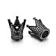 Латунные микро проложить кубического циркония короны бусы&nbsp;LS-ZIRC-M069-14B-NR-1