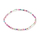 Bracelets de cheville en perles de rocaille en verre AJEW-AN00469-7