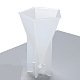 DIY五角形アロマセラピーキャンドルプラスチック金型  キャンドル作りに  ホワイト  91x88x134mm  内径：80x76mm X-DIY-F048-07-4