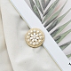 アロイ樹脂シャンクボタン  プラスチック模造真珠付き  衣類用アクセサリー  ホワイト  23mm SENE-PW0013-08C-12A-1