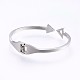 304 Stainless Steel Bangles BJEW-P223-05P-3
