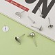 304 sertissage et accessoires pour boucles d'oreilles en acier inoxydable STAS-MSMC002-05P-6