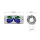 Perlas de esmalte de aleación de estilo chino X-ENAM-L015-17A-S-5