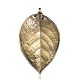 Cadmium Free & Nickel Free & Lead Free Tibetan Style Alloy Leaf Big Pendants PALLOY-J138-01AB-NR-2