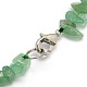 Classic Natural Gemstone Chip Beaded Necklaces NJEW-L055-07-2