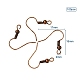 Brass Earring Hooks KK-YW0001-28R-3