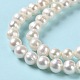 Fili di perle di perle d'acqua dolce coltivate naturali PEAR-E018-12-4
