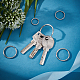 SUPERFINDINGS 192Pcs 4 Style Iron Split Key Rings IFIN-FH0001-53-4
